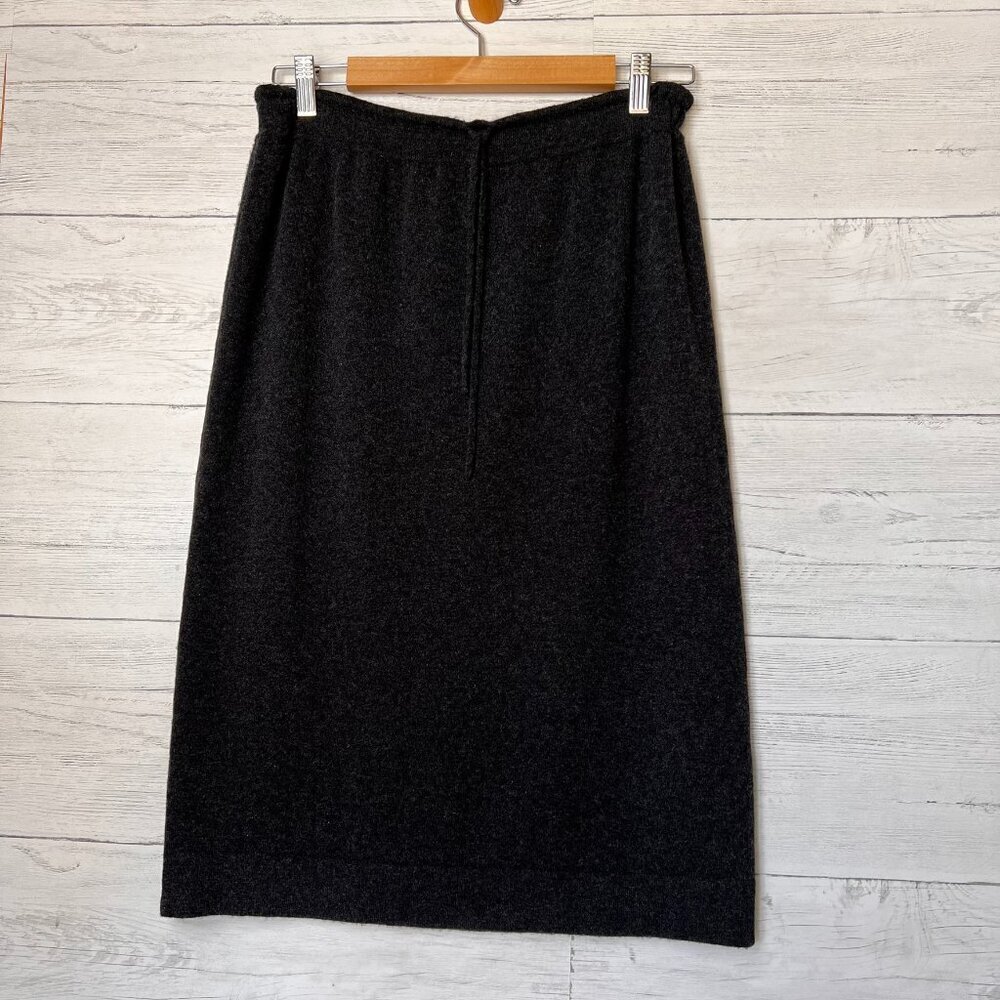Vince Skirt Womens Size Medium Dark Charcoal Gray Wool & Cashmere Mini